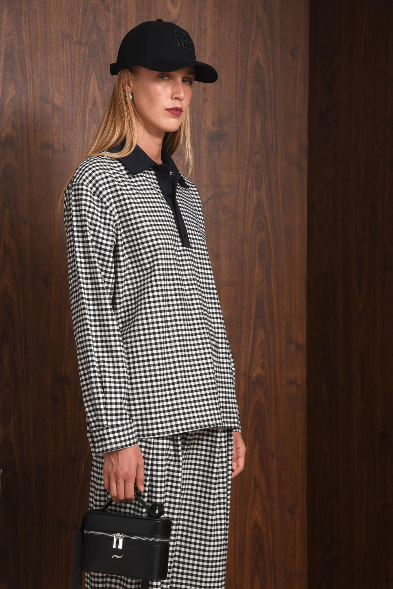 OBSERVER POLO BLOUSE BLACK