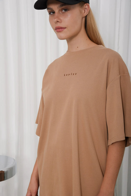 UNTOUCH OVERSIZED T-SHIRT BEIGE
