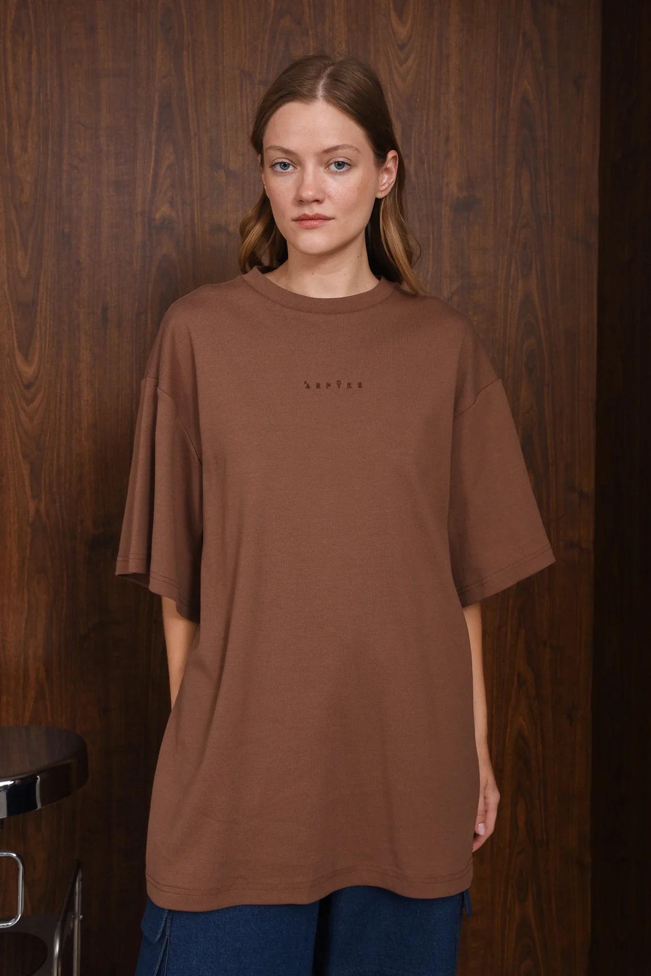 UNTOUCH OVERSIZED T-SHIRT BROWN