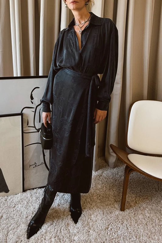 INNER VOICE WRAP SKIRT ANTHRACITE