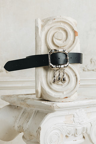 "The sky is crying" leather belt