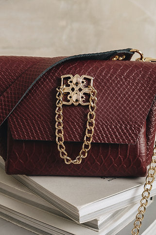 "Don't stop the dance" shoulder bag, cherry