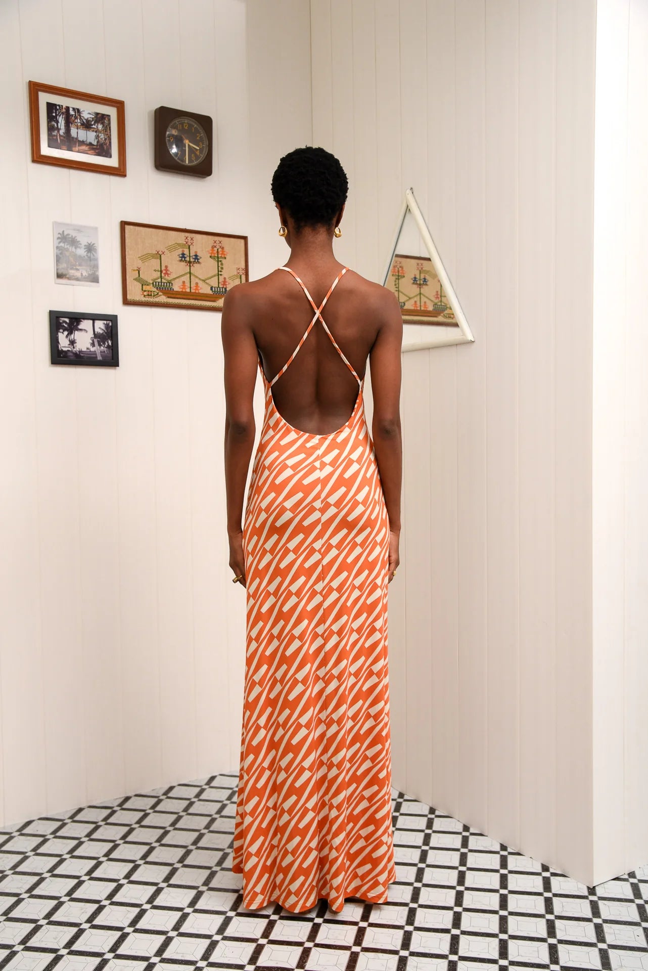 CHILL ISLAND MAXI DRESS ORANGE