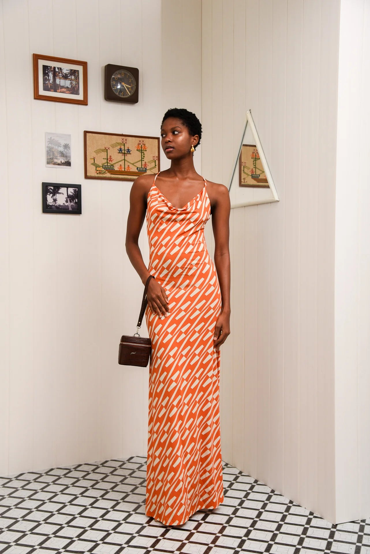 CHILL ISLAND MAXI DRESS ORANGE