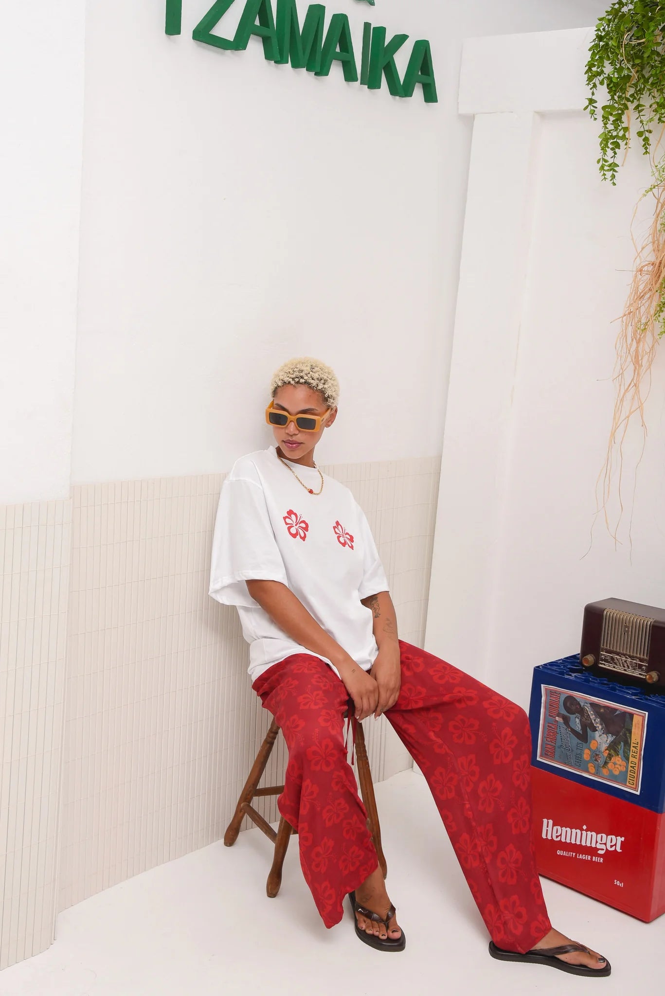 KINGSTON OVERSIZED T-SHIRT RED