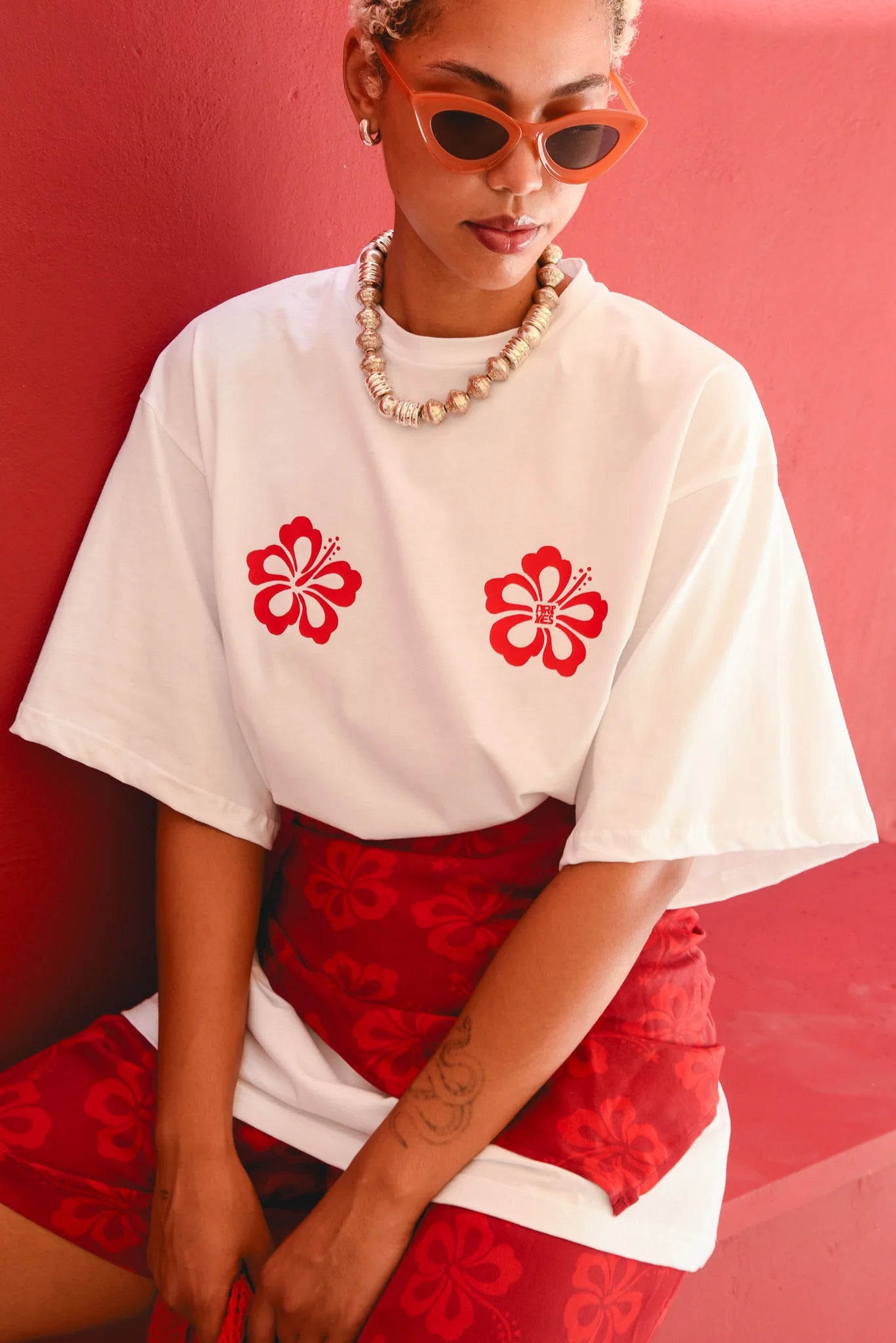 KINGSTON OVERSIZED T-SHIRT RED