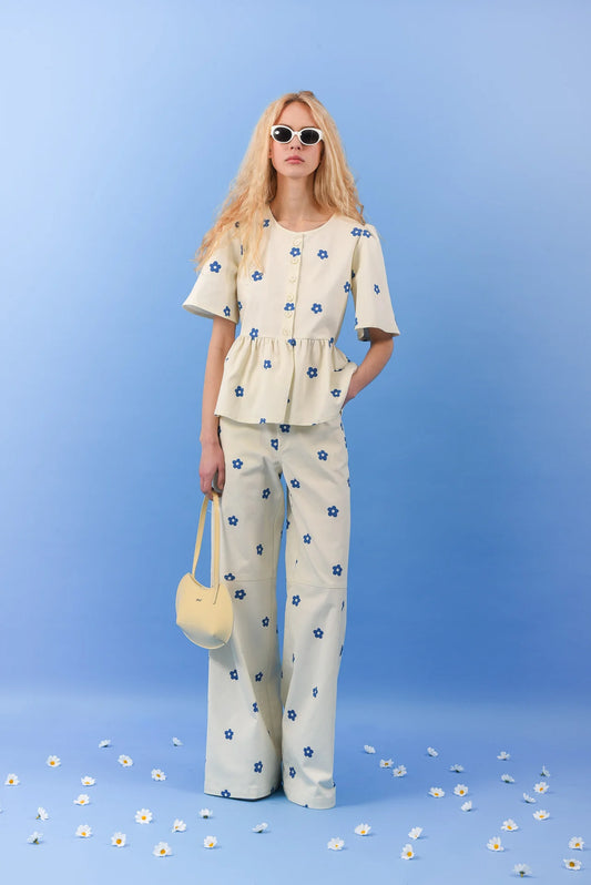 DAISY GABARDINE PANTS BLUE