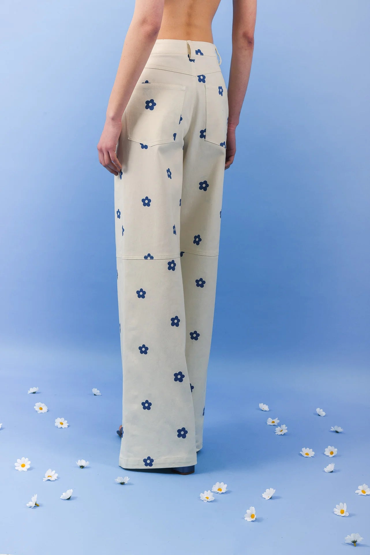 DAISY GABARDINE PANTS BLUE