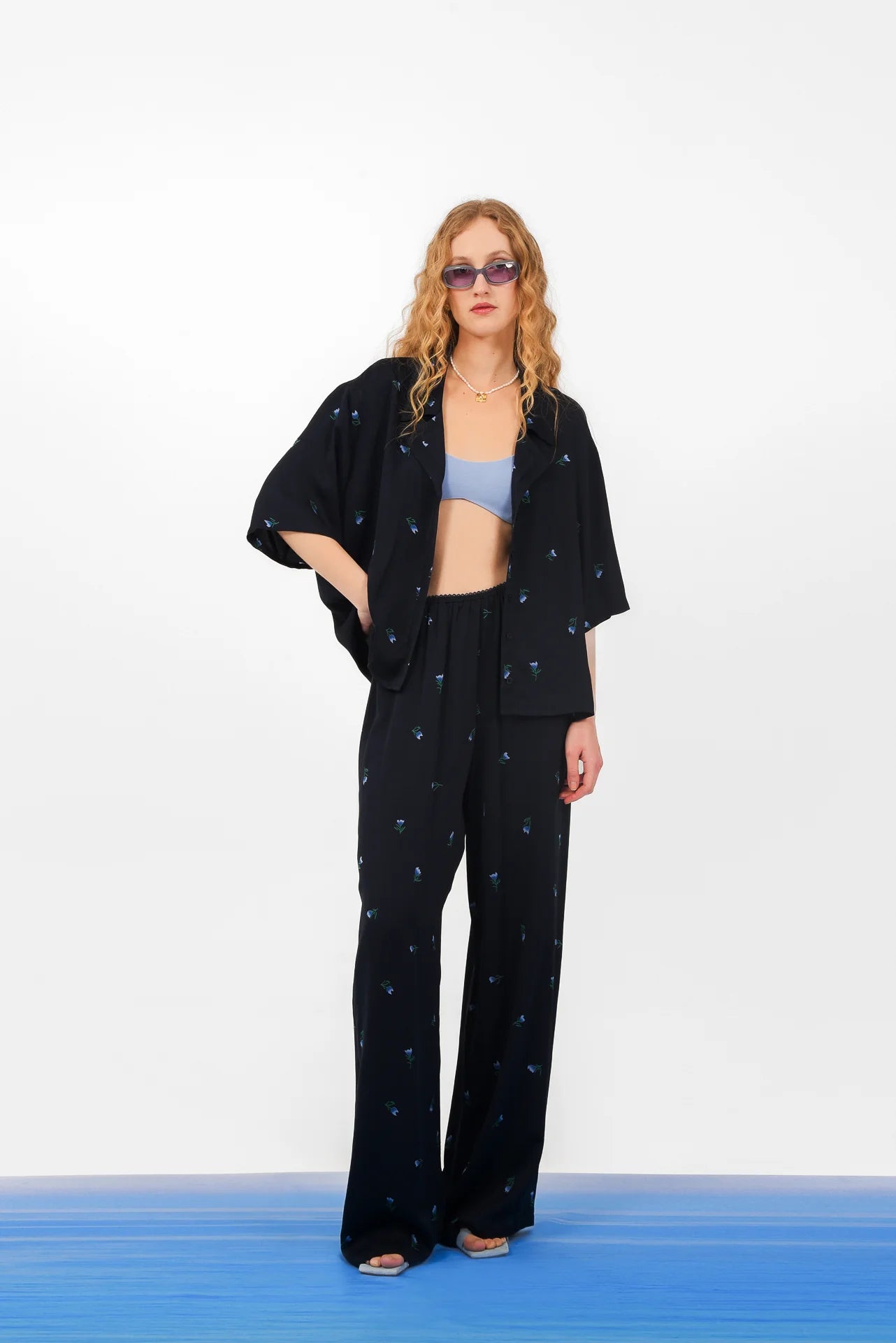 RIVIERA PANTS DARK BLUE