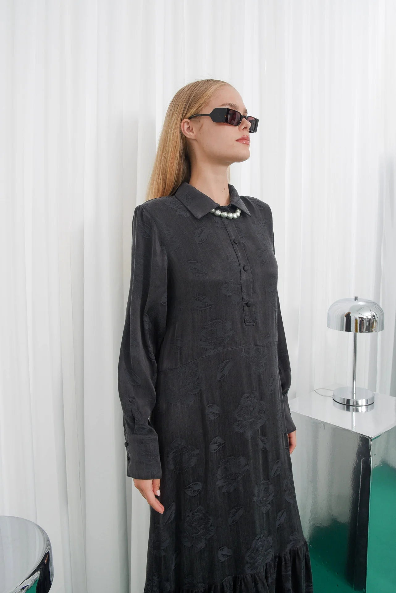 INNER VOICE DRESS ANTHRACITE
