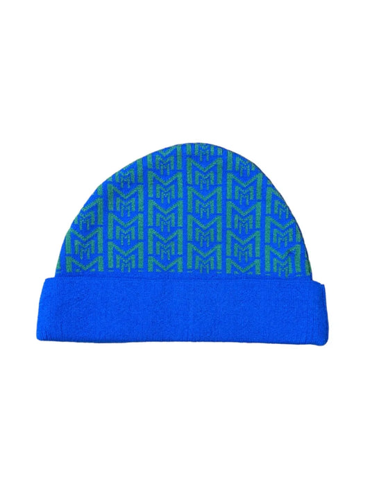 MALLORY THE LABEL Blue Green Beanie