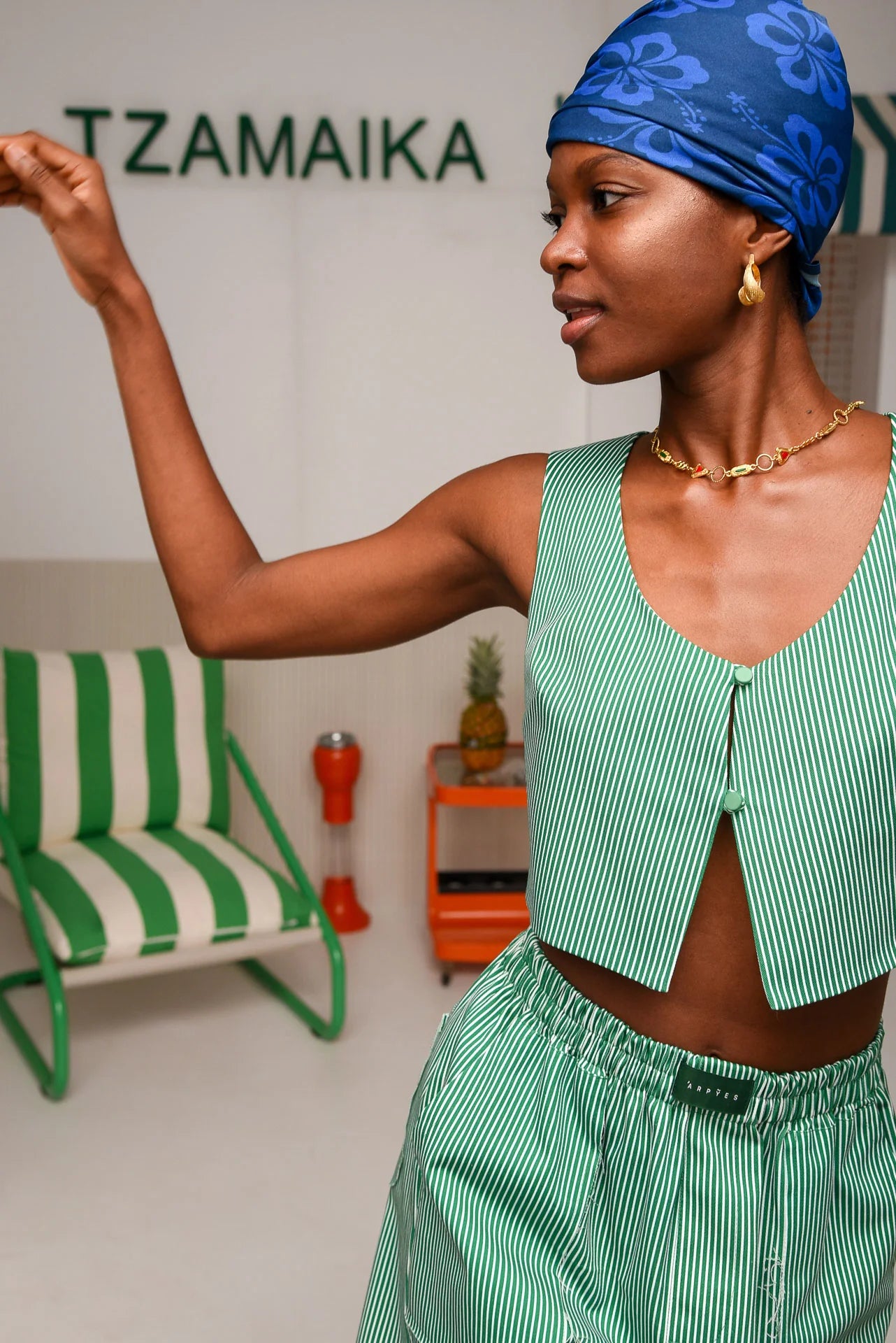 REGGAE VEST GREEN