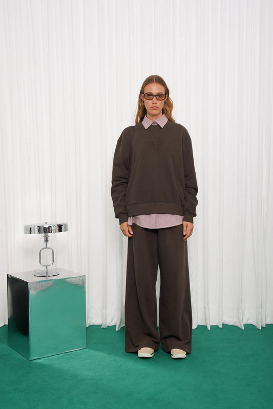 UNIQUE SWEATER BROWN