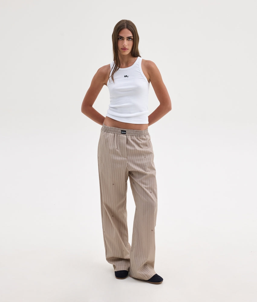 AGNES PANTS BEIGE STRIPES