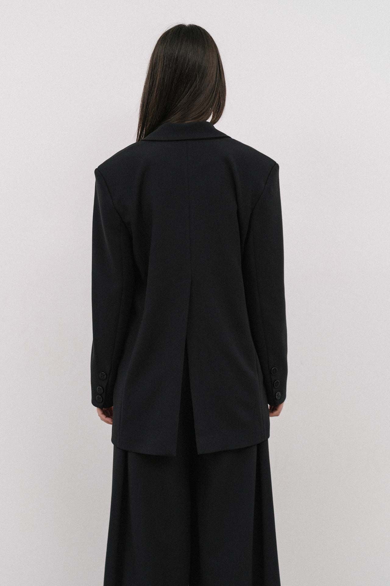 The Spice It Up Oversized Blazer Black