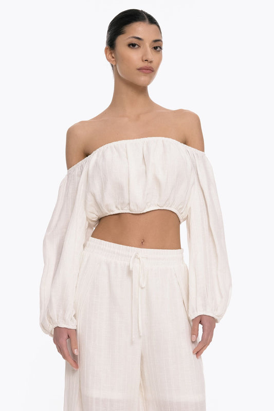 Busy Line Crop Top