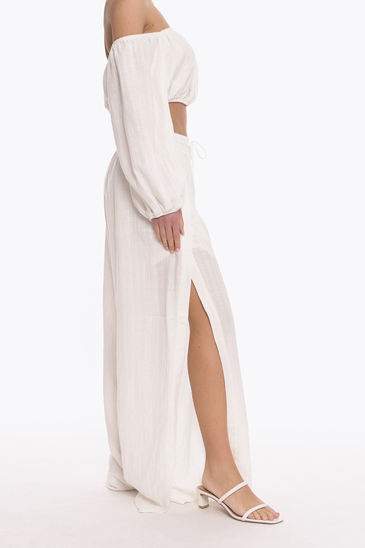 Busy Line Wide Leg Pants