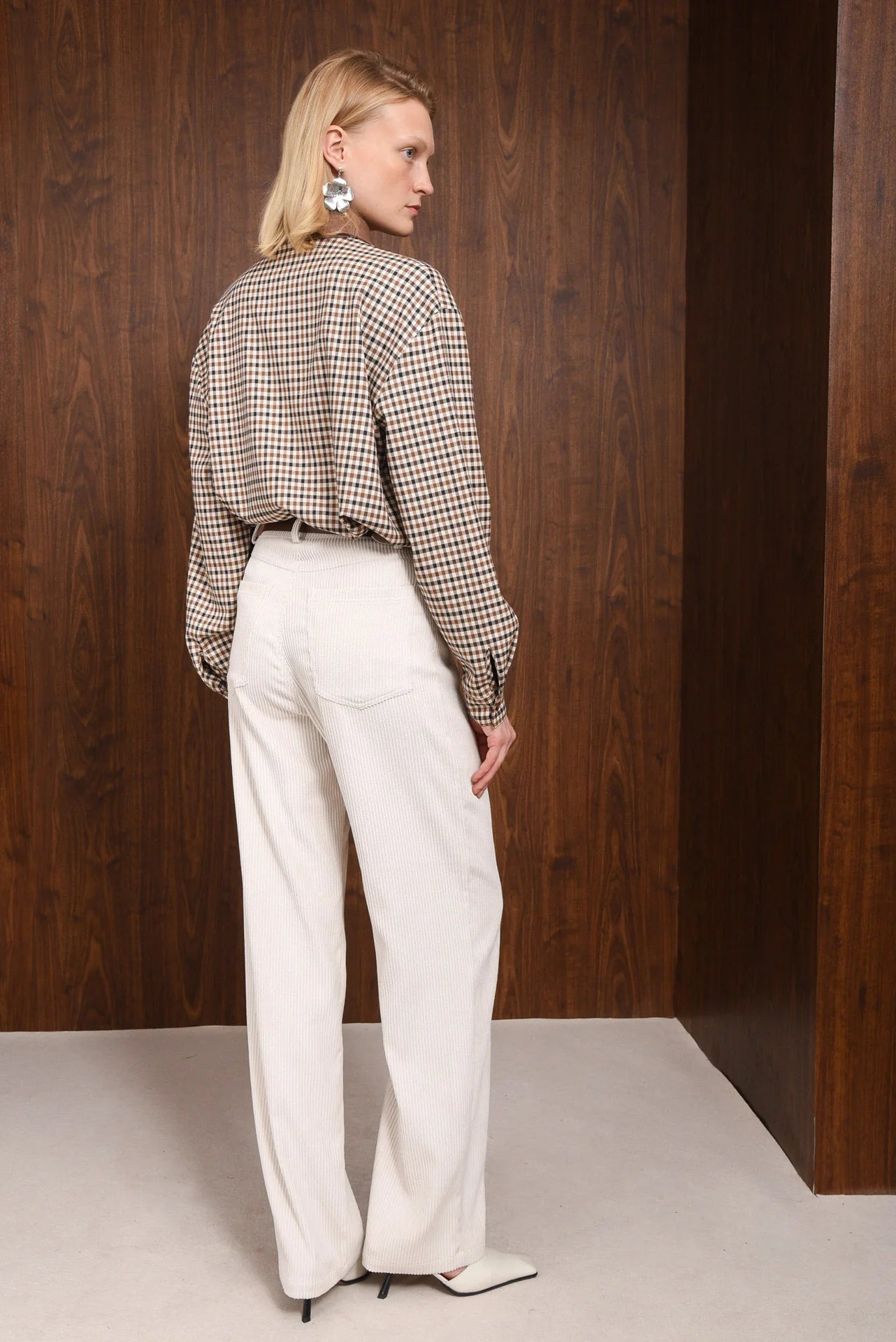 CHARACTER PANTS ECRU