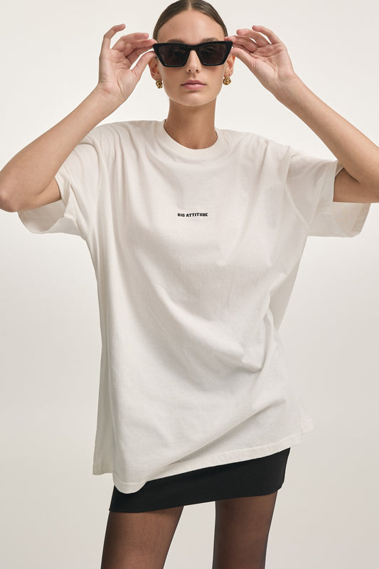 BIG ATTITUDE T-SHIRT OFF WHITE