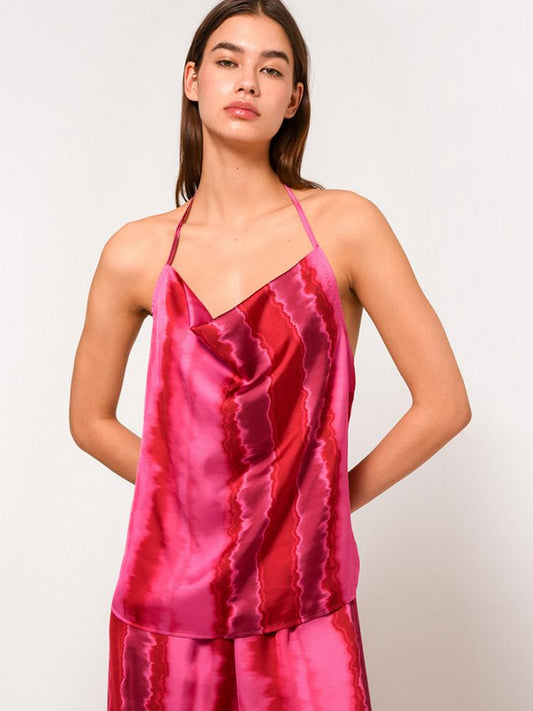 IRENE TOP FUCHSIA TIE DYE