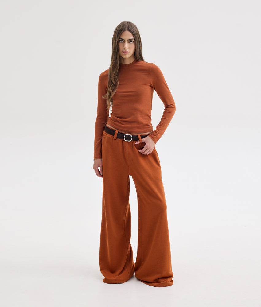 IVY WIDE TRACKPANTS GINGER