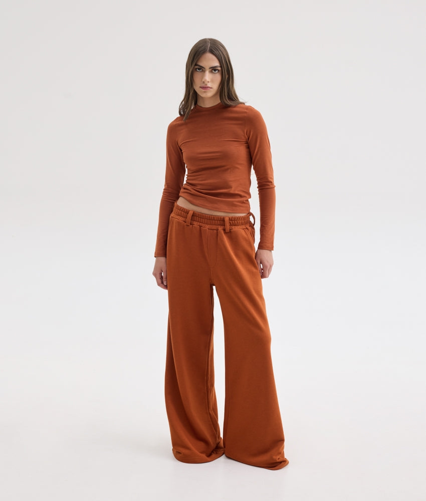 IVY WIDE TRACKPANTS GINGER