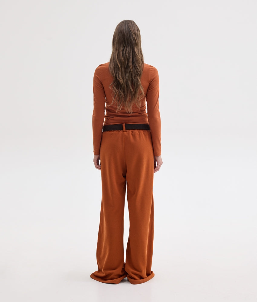 IVY WIDE TRACKPANTS GINGER