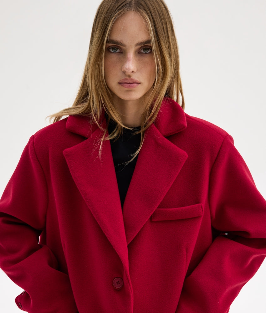 KATHY COAT RED