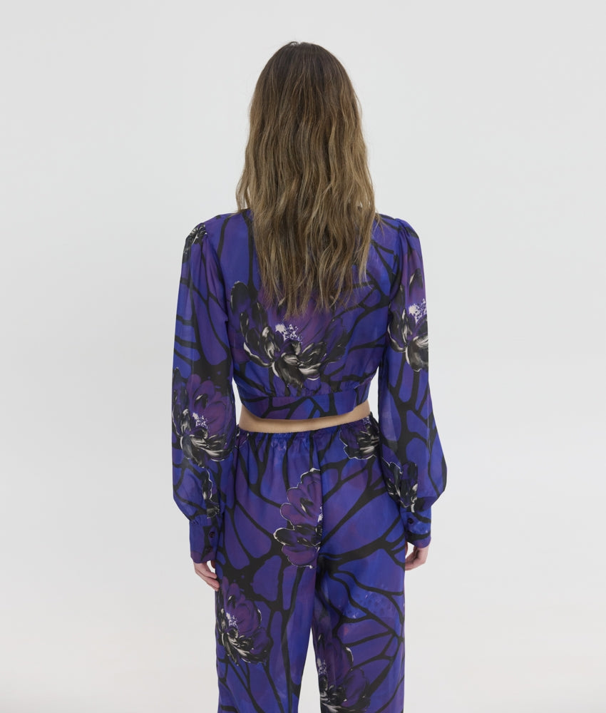 LUNA CROP PRINTED SHIRT