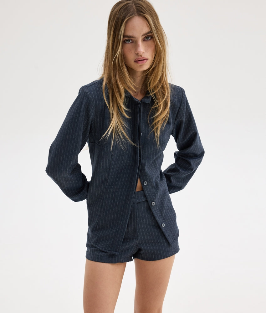 MOSS SHIRT BLUE STRIPES