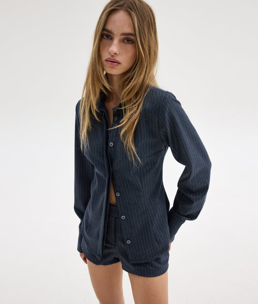 MOSS SHIRT BLUE STRIPES