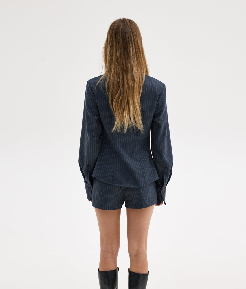 MOSS SHIRT BLUE STRIPES