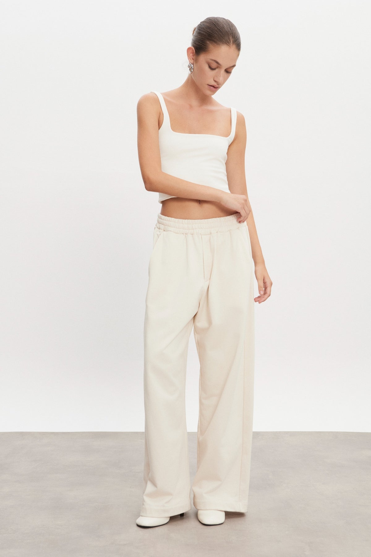 ZEN TRACKPANTS ECRU WOMEN/MEN