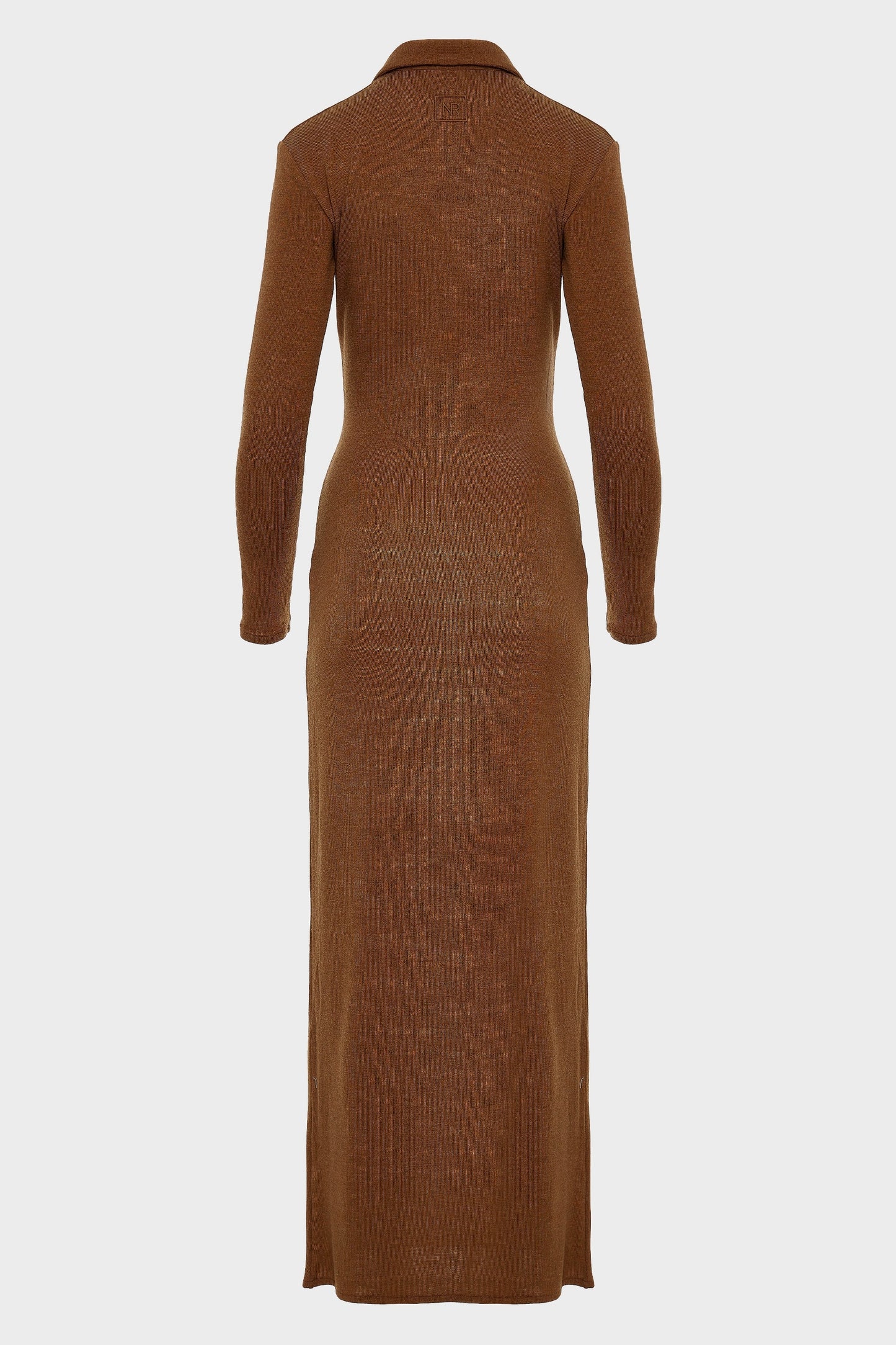 WHITNEY LONG SLEEVE DRESS BROWN