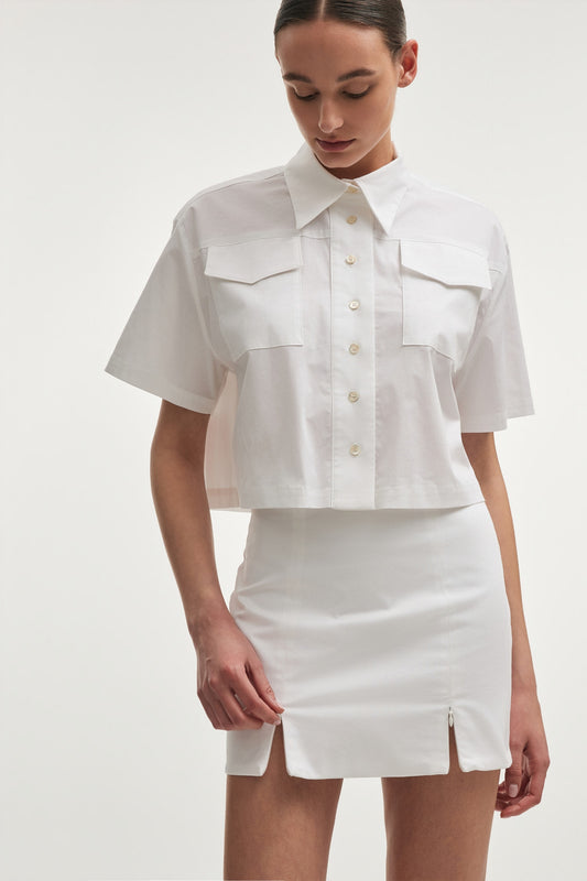 STILL LIVE MINI SKIRT WHITE