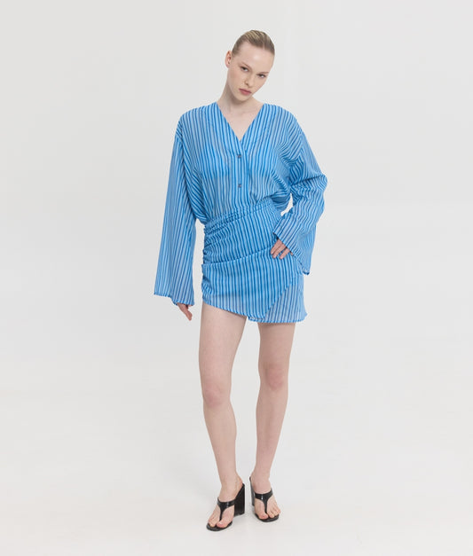 SOLENE PRINTED DRESS STRIPES