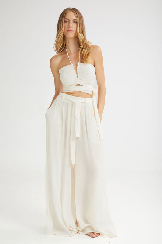 The Breeze Wide Pants Ecru