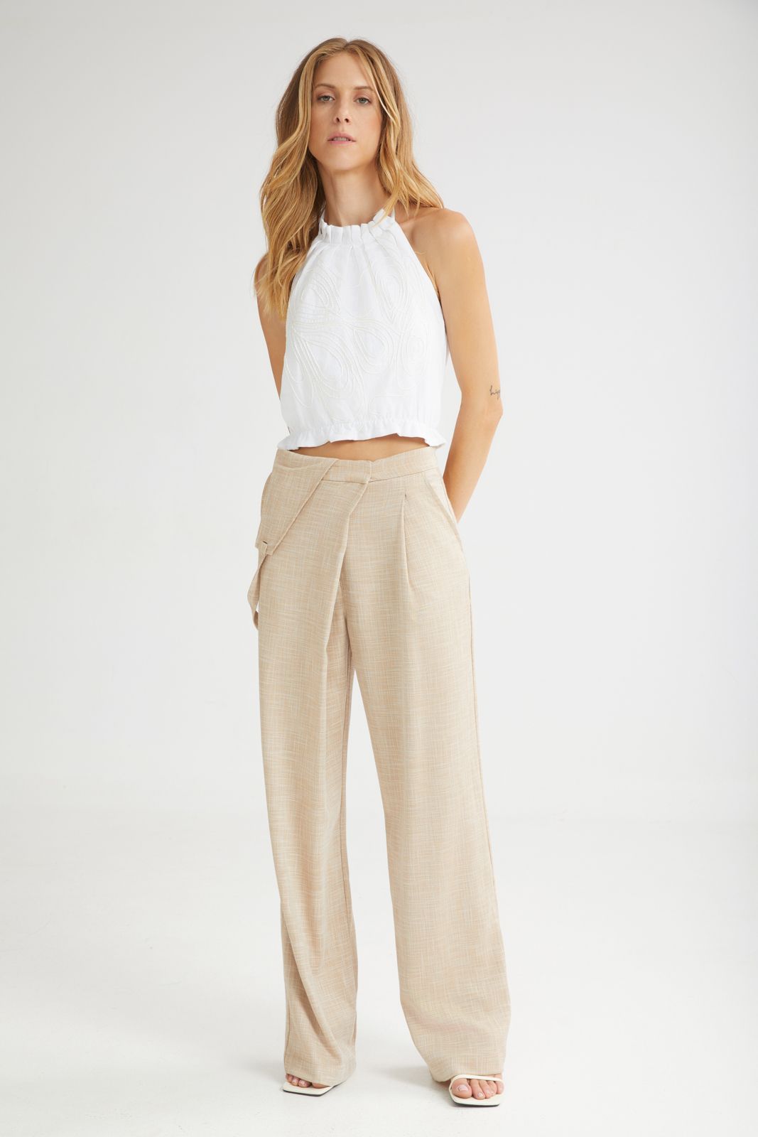 The waffle Cone Pants Beige