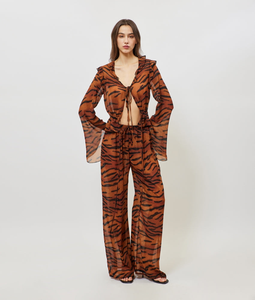 VALENTINA PRINTED PANTS ANIMAL