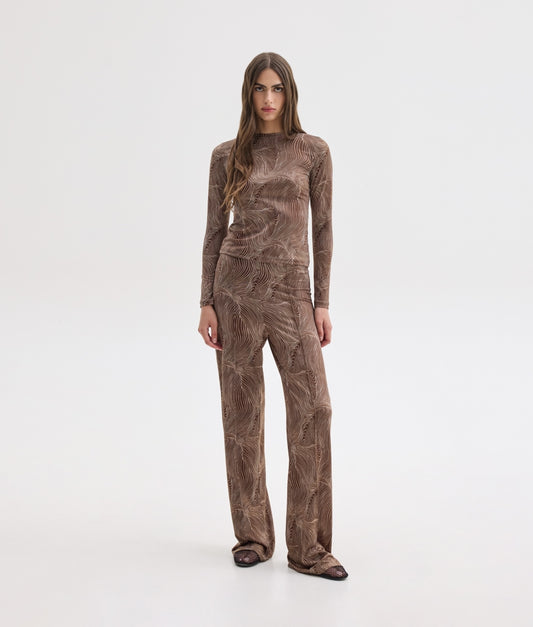 WENDY PANTS WAVE PRINT