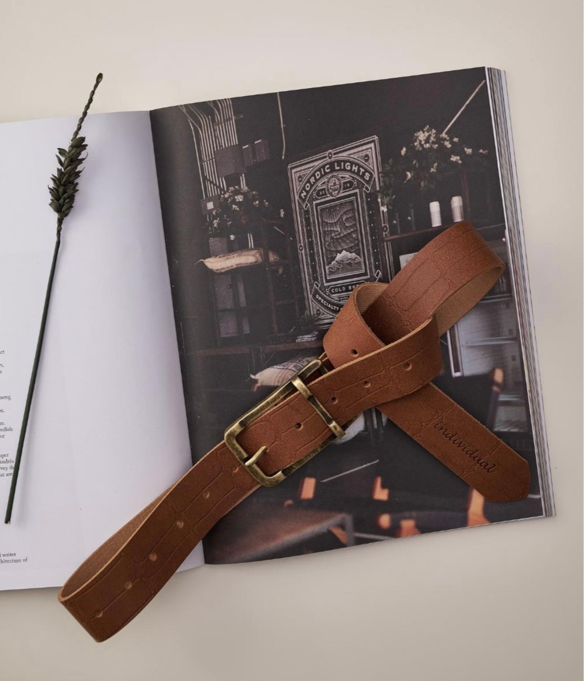 "Smooth operator' leather belt
