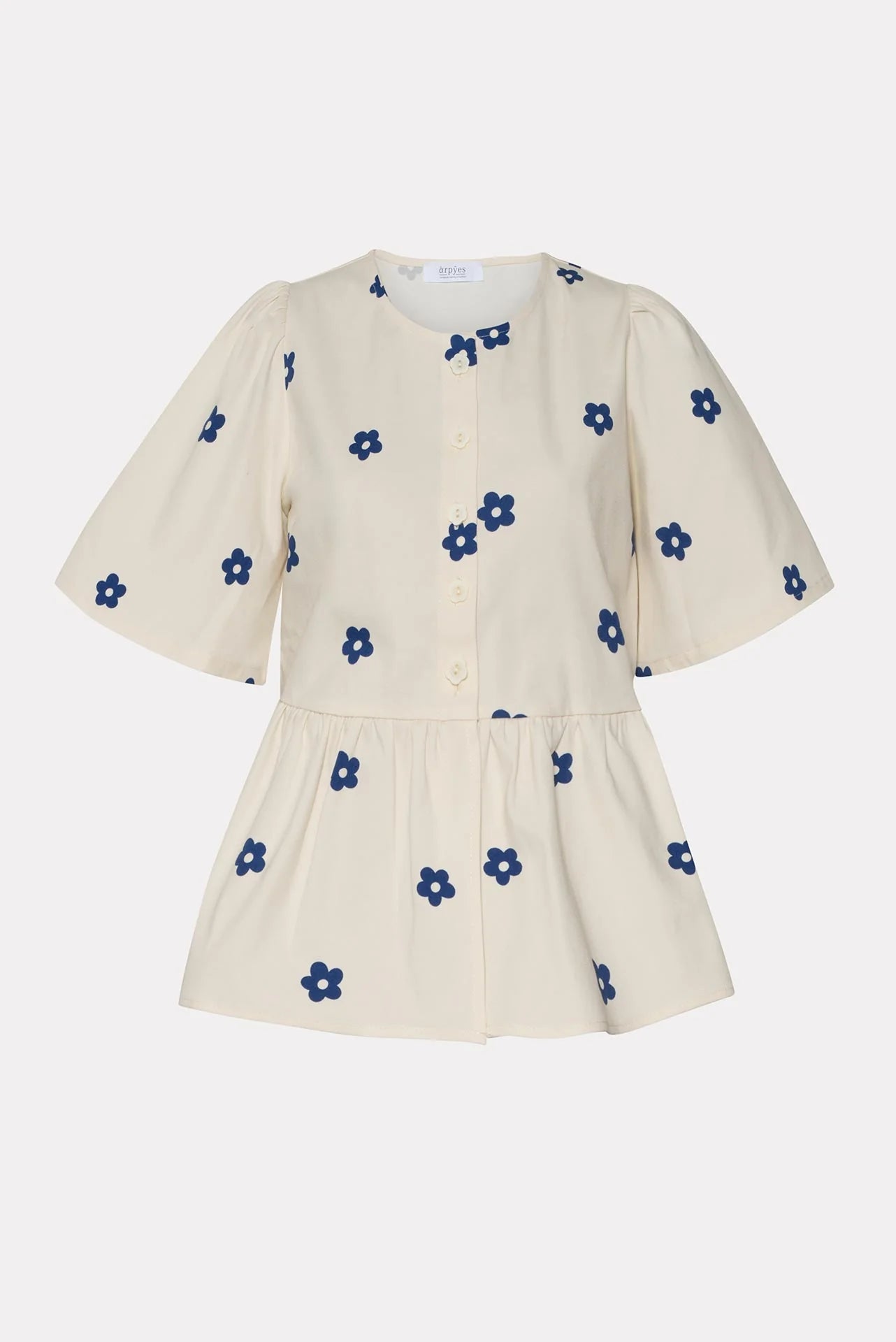DAISY GABARDINE BLOUSE BLUE