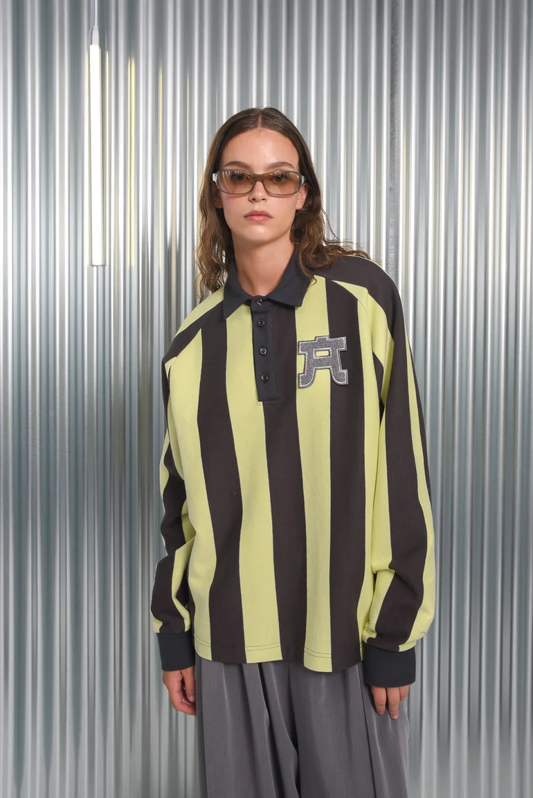 YAMATA POLO YELLOW/BROWN