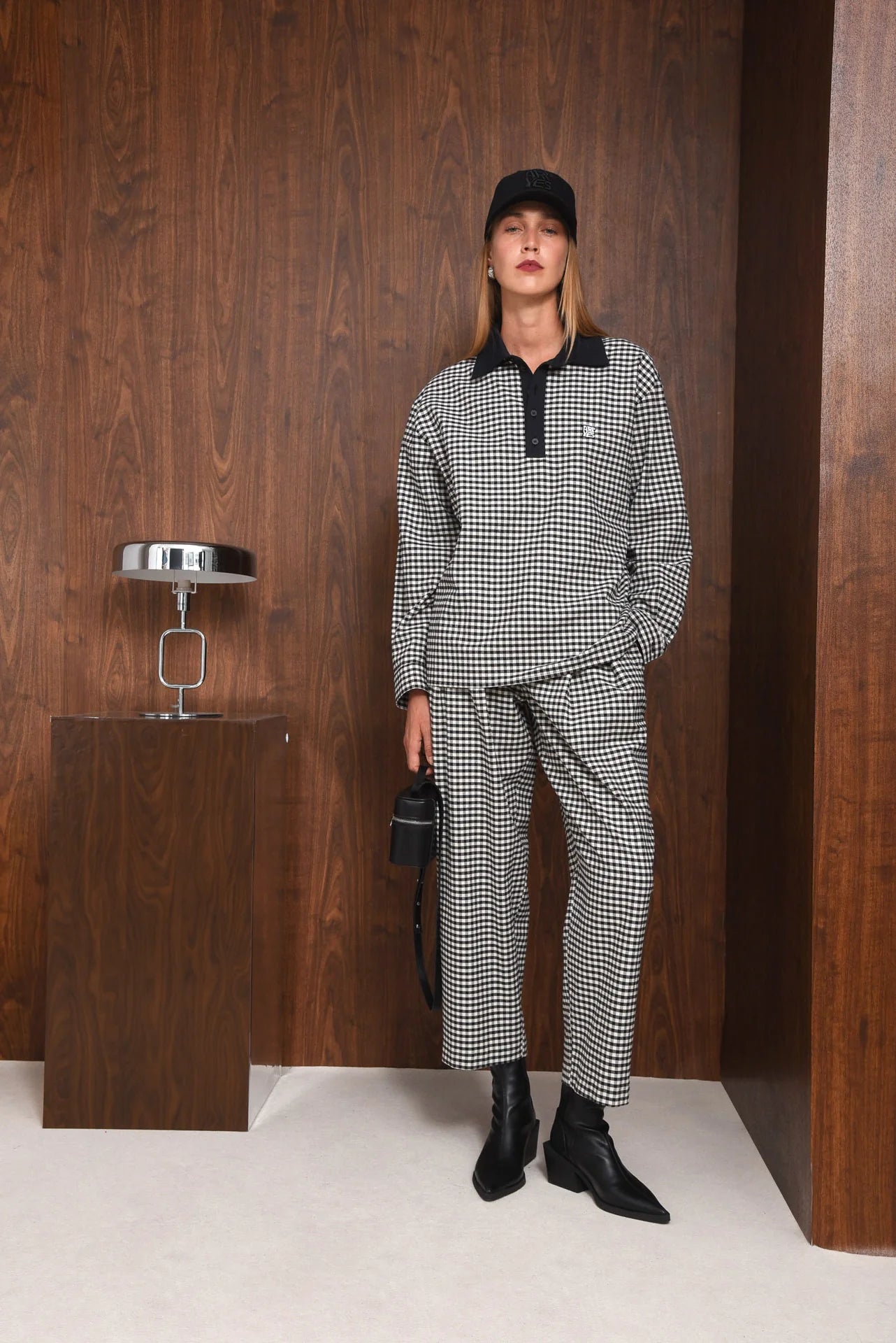 OBSERVER POLO BLOUSE BLACK