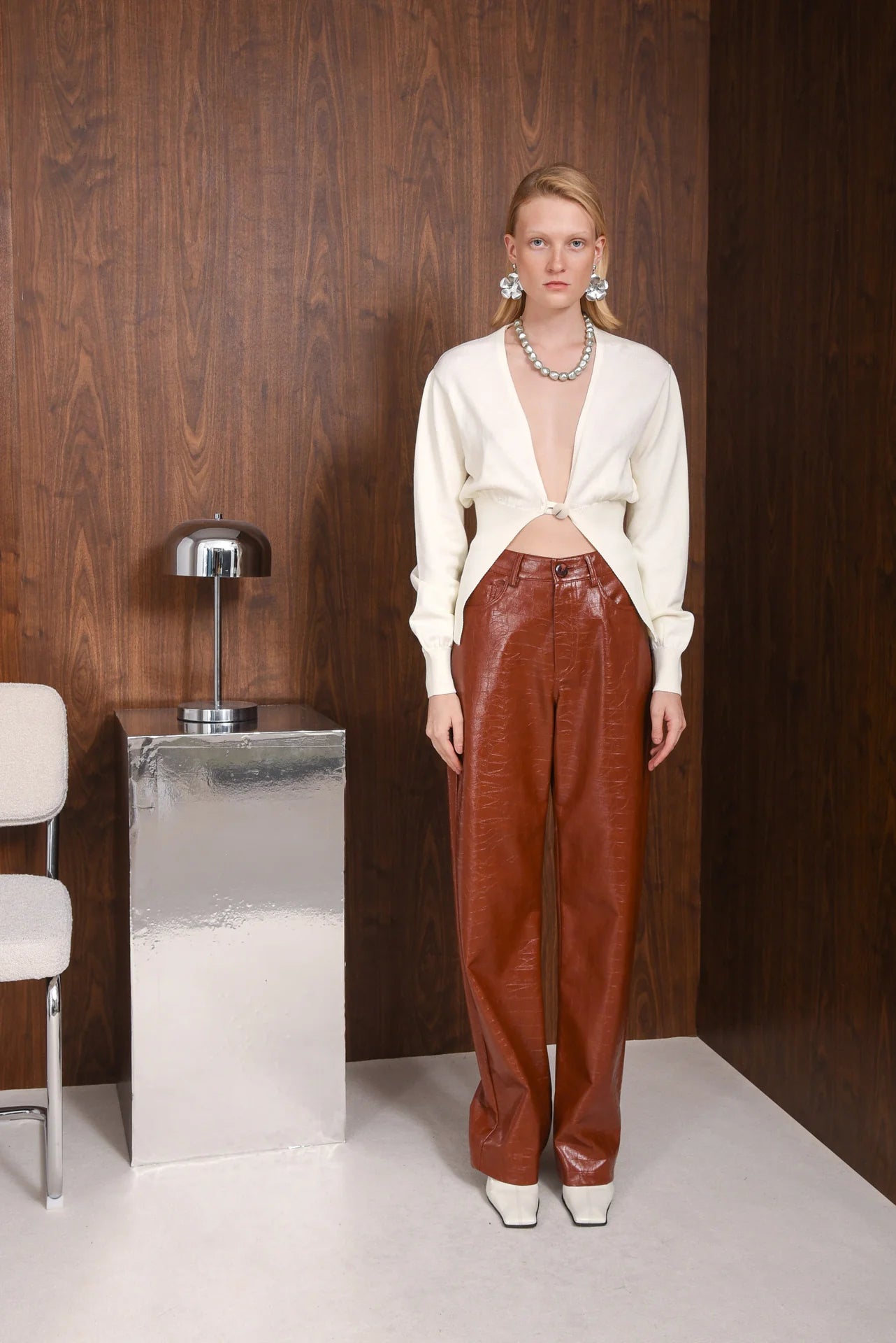 EXIST PANTS RED BROWN