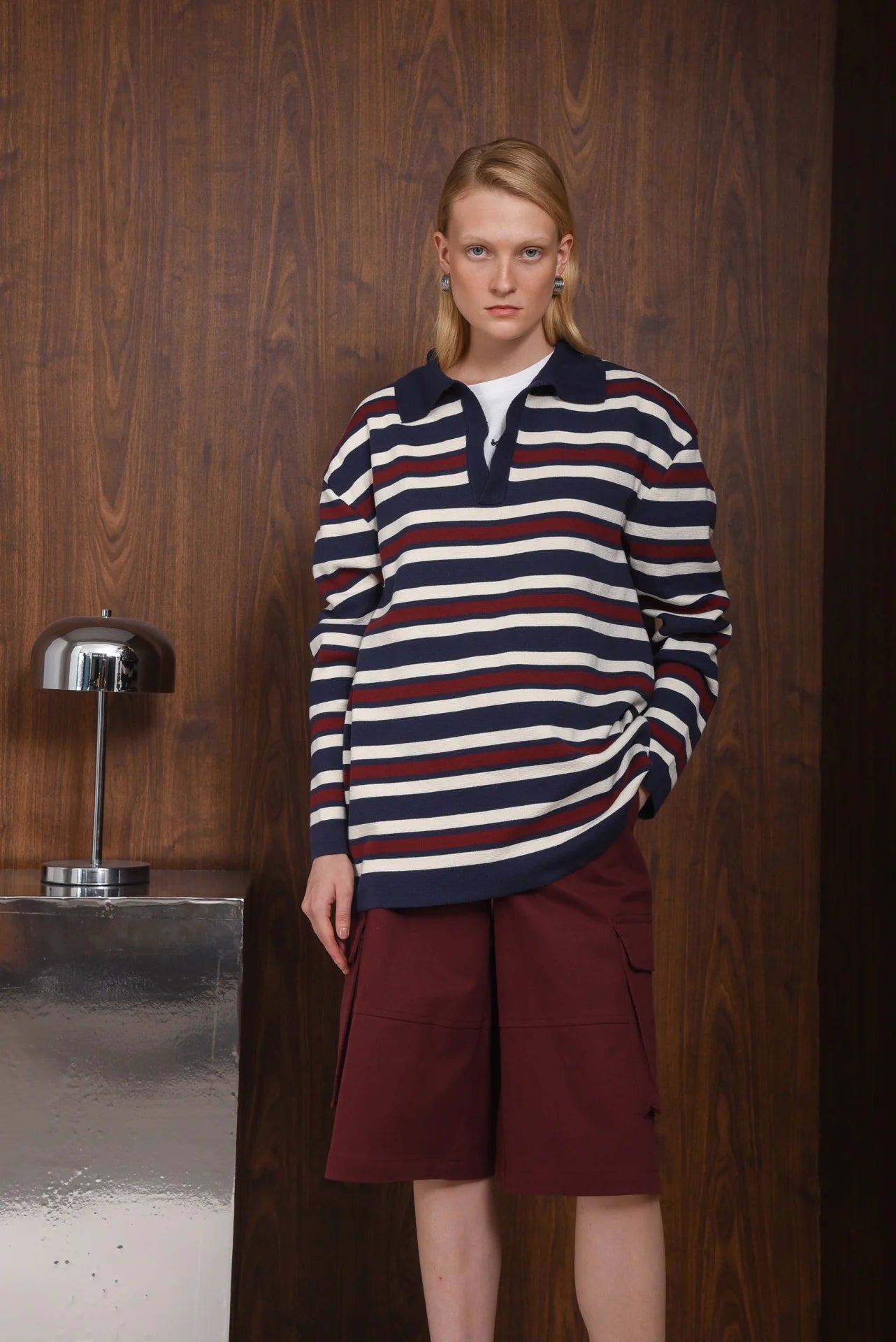 CHASE KNITTED POLO BLUE COMBO