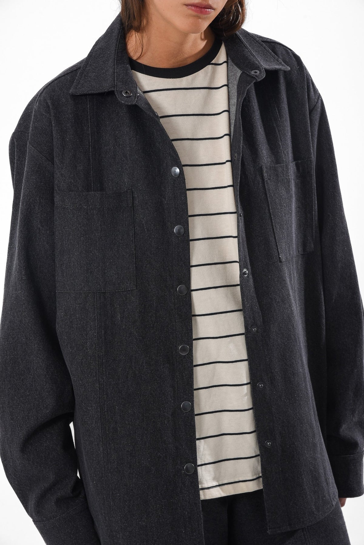 OTZI DENIM SHIRT BLACK
