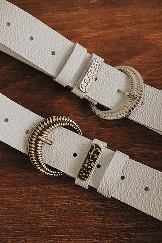 "Sunflower" leather belt