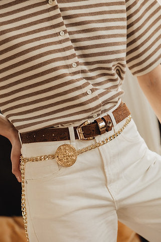 "Lonely stranger" chain belt gold
