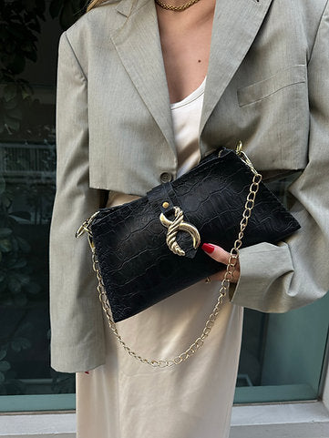 "Constant virtue" shoulder bag Black-Nickel Details